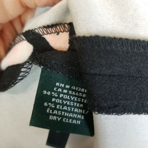 Lauren Ralph Lauren Womens Floral A-Line Dress Size 8 Wedding Guest Career Corp - Picture 5 of 7